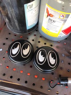 Mooneyes 7” Headlamp Headlight Fog light Covers Classic Car Hot Rod