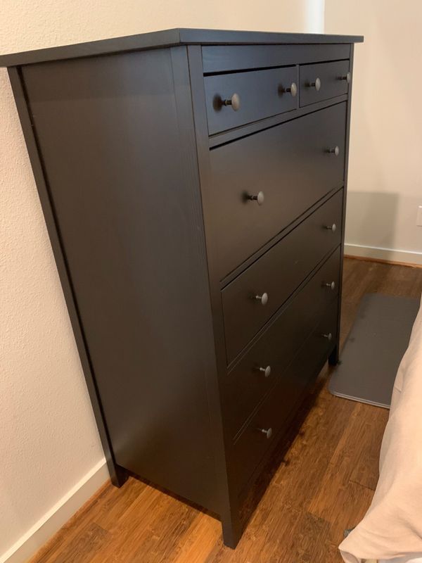 Ikea - Hemnes 6-Drawer Chest Black - Brown for Sale in Richmond, TX