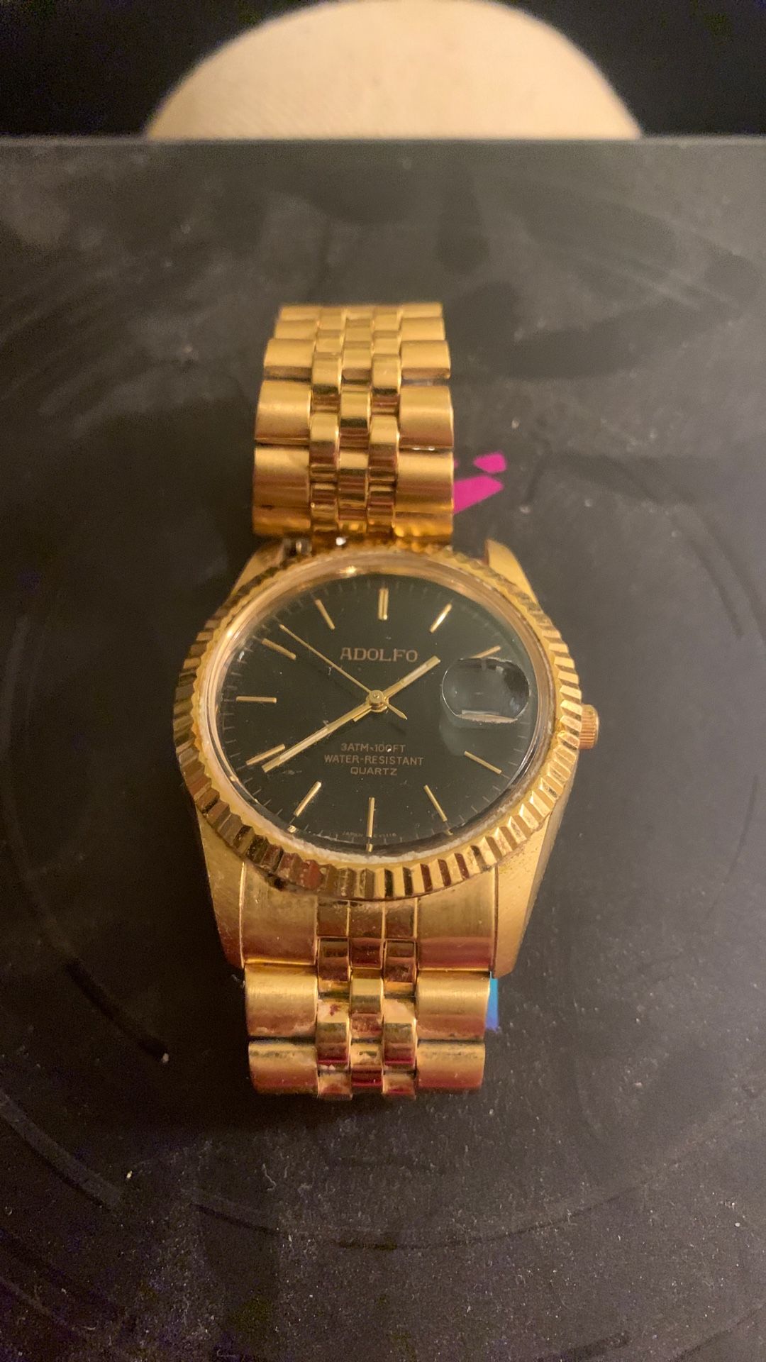 Adolfo Black And Gold