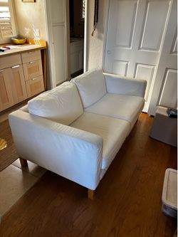 White cozy sofa