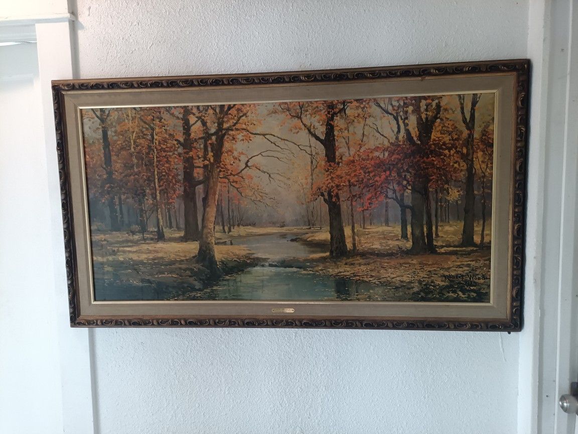 Autumn Golf Robert Wood Framed Art Piece
