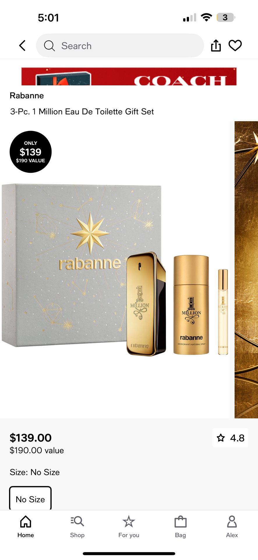 Rabanne Mens Colonge