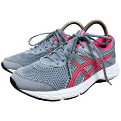 ASICS GEL-Contend 6 Running Shoe 1012A570 Gray Pink Women's Size 8.5
