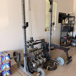 Weight Set With Bench And Bike 