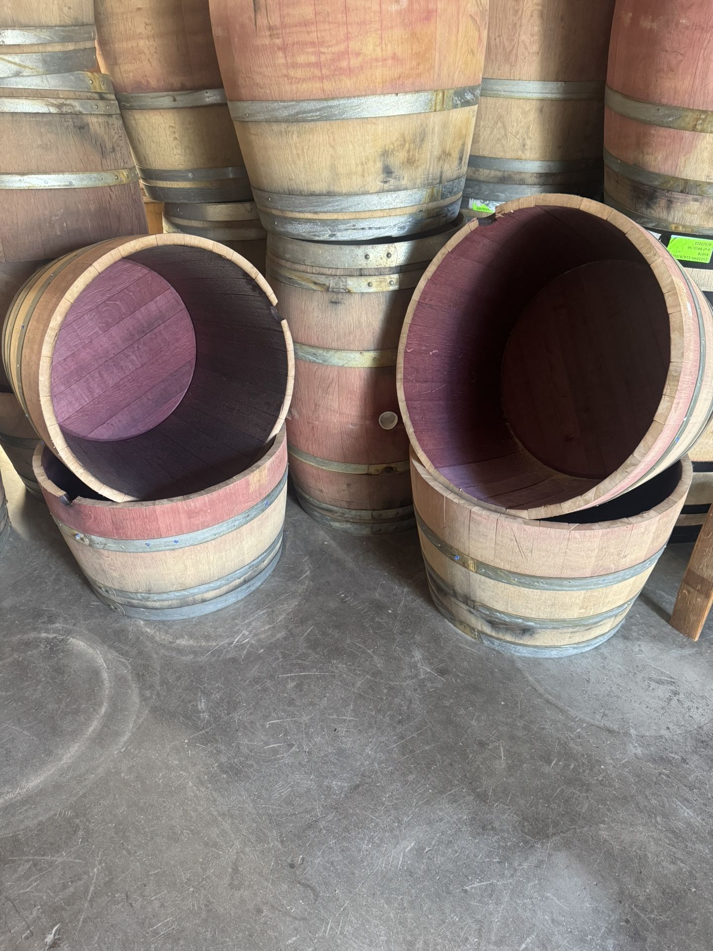 High Quality Empty Wine Barrel Planters For Sale 