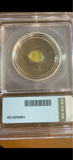 Title: Monarch Bald Eagle Gold Round – ICG MS70 – 1/500 oz – Certified