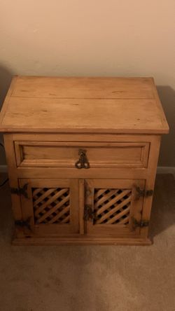 Solid pine nightstand. 24” h x 24” w x 16” d