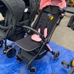 pink baby joy stroller 