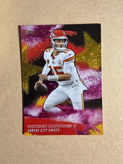 2026 Topps Flagship Football - Patrick Mahomes NFL Stars Pink Crackle #NFLS-9