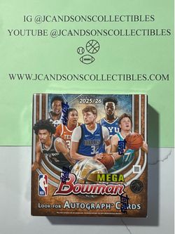 2025-26 Bowman Basketball Factory Sealed Mega Box