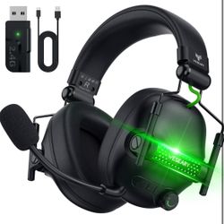 WG2 Wireless Gaming Headset with Microphone for PS5, PS4, PC, Switch, Mac, 7.1