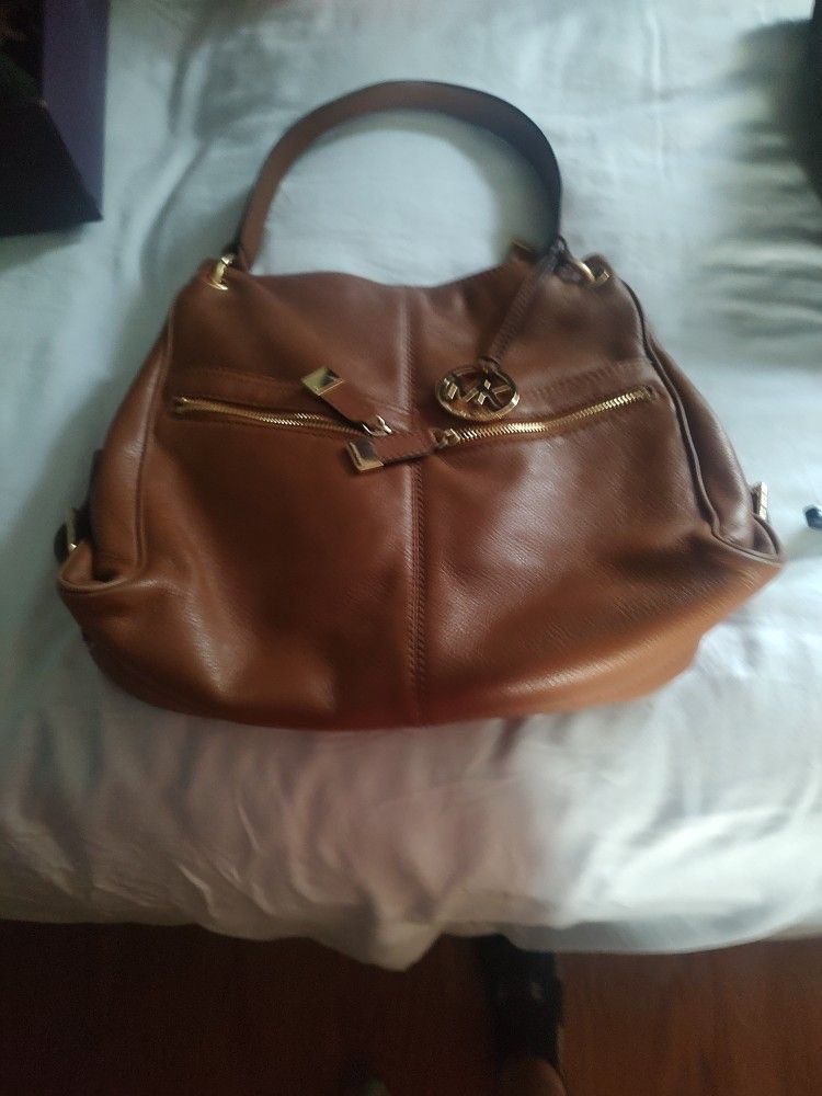 Mint Condition Michael Kors Woman's Handbag Brown Leather