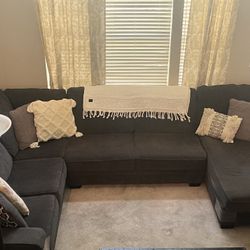 Ashley Charcoal 3 Piece Sectional Sofa 