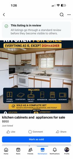 Kitchen cabinets and appliances