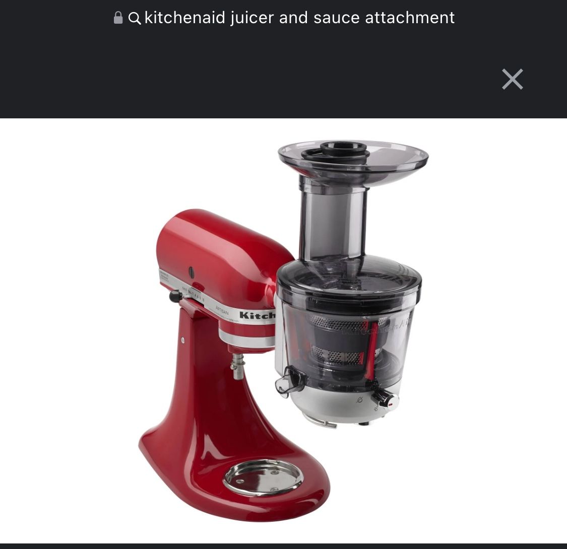 Unopened kitchenaid Juicer and Sauce attachment