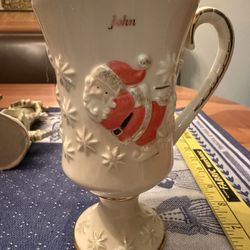 Lenox Very Merry Personalized Christmas Mug, “John”