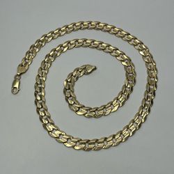 10K Yellow Gold Cuban Link 22” Chain 48.56 Grams 