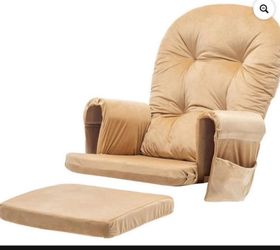 New Paddie Massage Glider Rocker Replacement Cushions with Storage Velvet Washable Non Slip for Glid