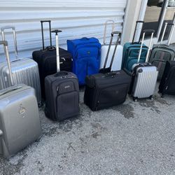 $15 each! Large Mid Sized Checked and Carry on Travel Luggage Baggage Wheeled Rolling Suitcases!