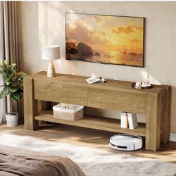 Tribesigns 63" TV Stand for TVs up to 75-Inch, Entertainment Center
