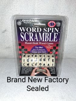 Brand New Factory Sealed Vintage 1995 Word Scramble Hand-held Word Search Game