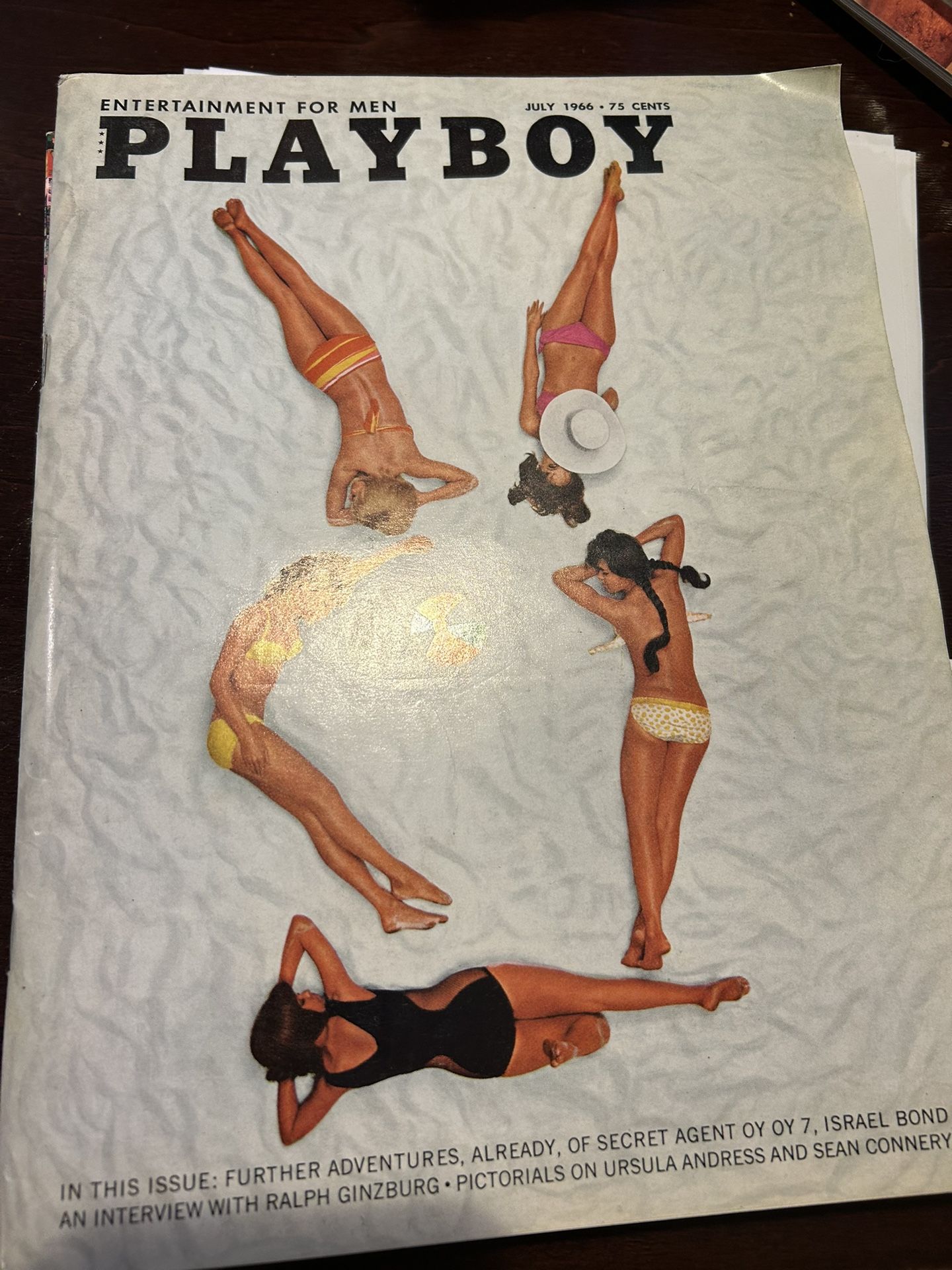 Lot Of 10 Vintage Playboys