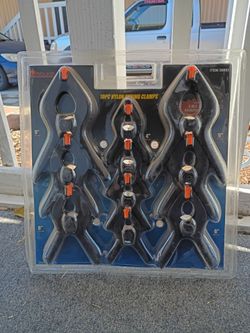 BRAND NEW Pittsburgh 10-Piece Nylon Spring Clamp Set