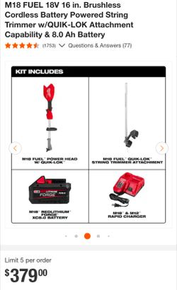 Milwaukee string trimmer 3016-21ST