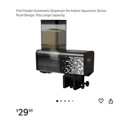 Brand new Fish Feeder Automatic Dispenser for Indoor Aquarium, Screw Push Design, 17oz Large Capacity  Whitestone/Flushing, Queens or Downtown Manhatt