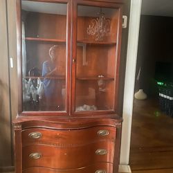 Vintage Mahogany China Cabinet