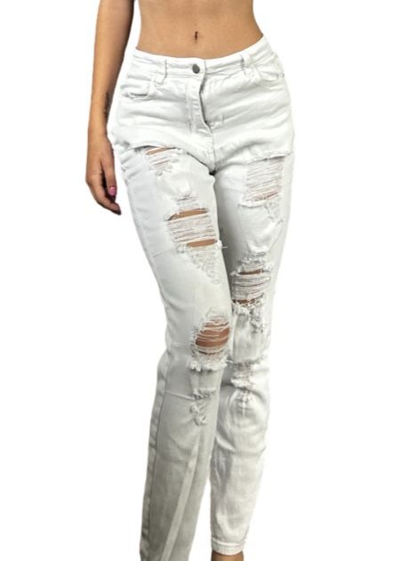 White Ripped Jeans