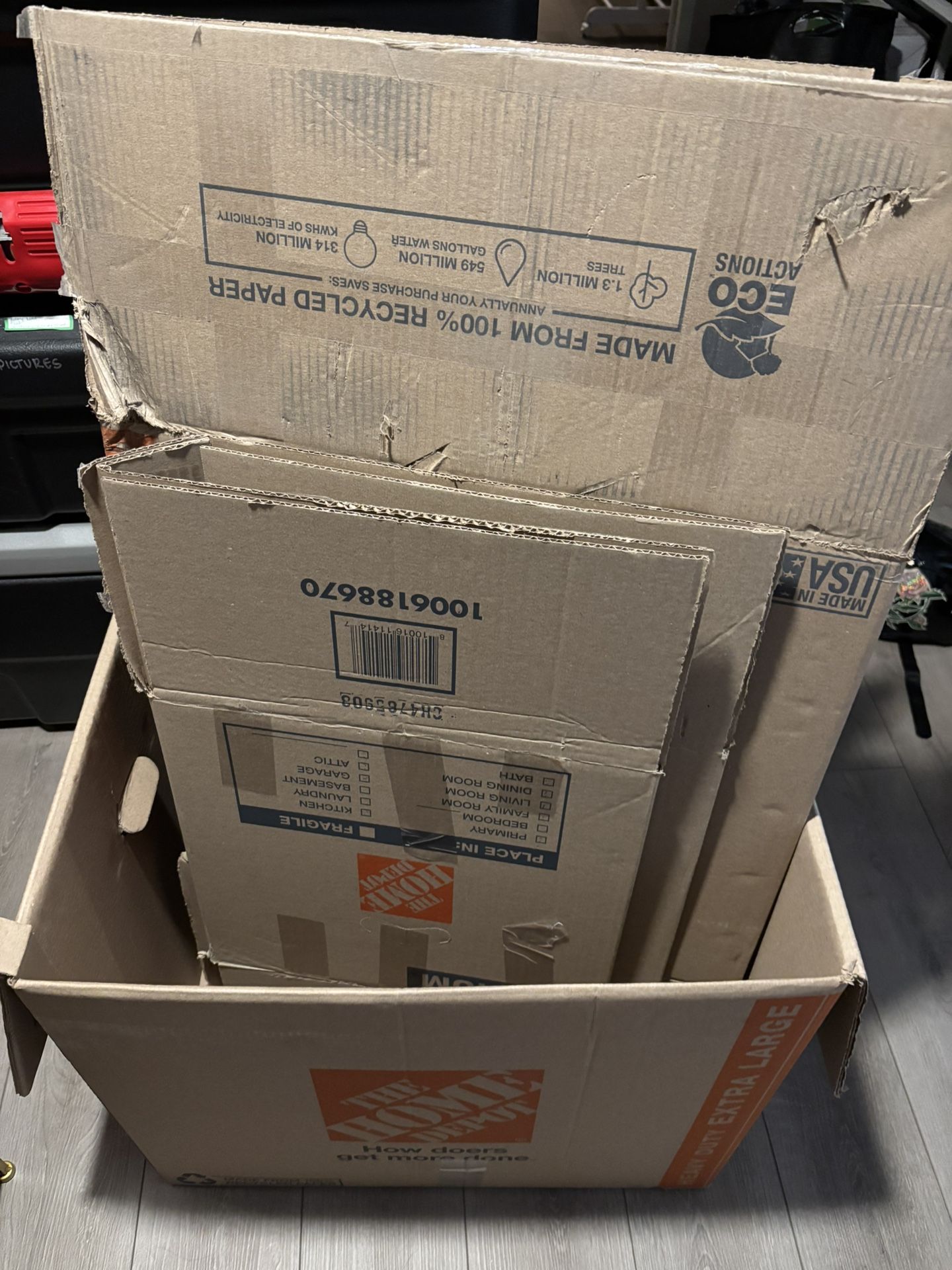 10 U-Haul Moving Boxes