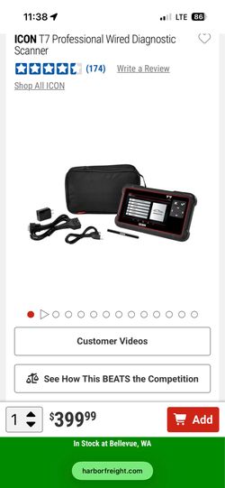 T7 Diagnostic Scanner Harbor Freight
