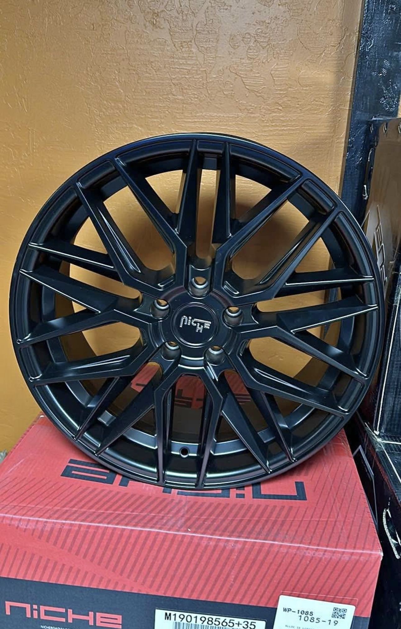 Niche M190 Gamma 19x8.5 5x114.3 +35 Rims Tires Accord G35 G37 Q50 Camry Sonata Civic