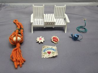 Vintage Dollhouse Miniature Outdoor/Patio Set