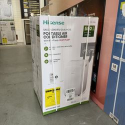 Hisense 8,000 Portable Air Conditioner 550 Square Feet - Cool - Heater - Dehumidifier 