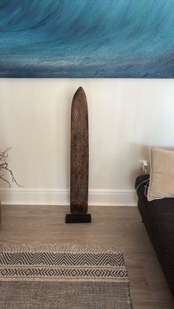 Indonesian Hand-Carved Wooden Decorative Sculpture / Tribal Art