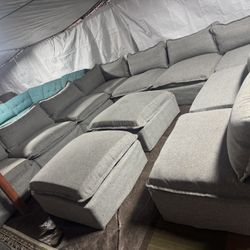 11 Piece Couch Great Condition Clean We Sell All The Time Delivery $40 Local. You Can Rearrange Different Ways.