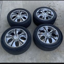 4 - 255/55r20 6x5.5 6x139.7 Chrome Toyota Tacoma Tundra 4runner Wheels Rims With Tires!!!