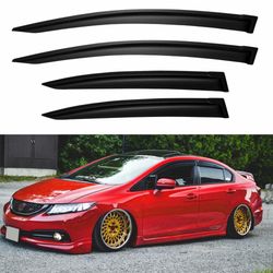 Window Visors Rain Guards For 2012 2013 2014 2015 Honda Civic Sedan