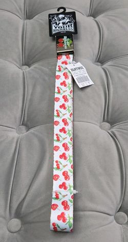 Your Highness Cherry Pie White Belt Silver Metal Buckle Zumiez New