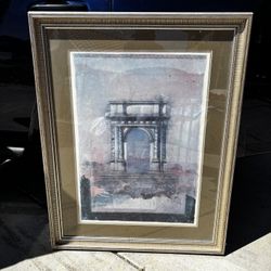 Vintage Framed Architectural Print | Donald Farnsworth | "Counterpoint Triumphal Arch II"