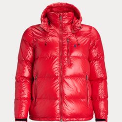 Polo Jacket puffer coat red 
