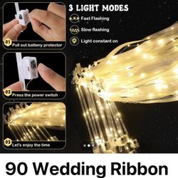 90 Wedding Ribbon Wands 