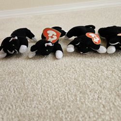 Teenie Beanie Babies  McDonald's Happy Meals Beanie Collectables ZIP  Black Cat