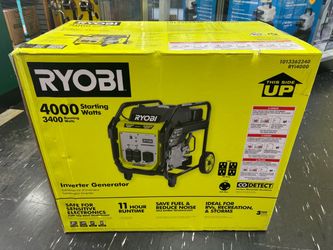 Ryobi 4000 Watt Gas Powered Inverter Generator (BRAND NEW)