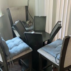 Kitchen table with glass top