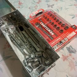 Craftsman tools and metal box, brand new