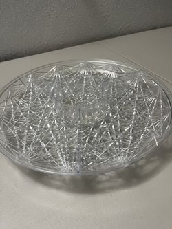 Divided Serving Tray with Center Dip Bowl Party Platter