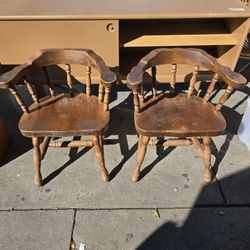 Antique Smokers Bow Chair - Two Available 